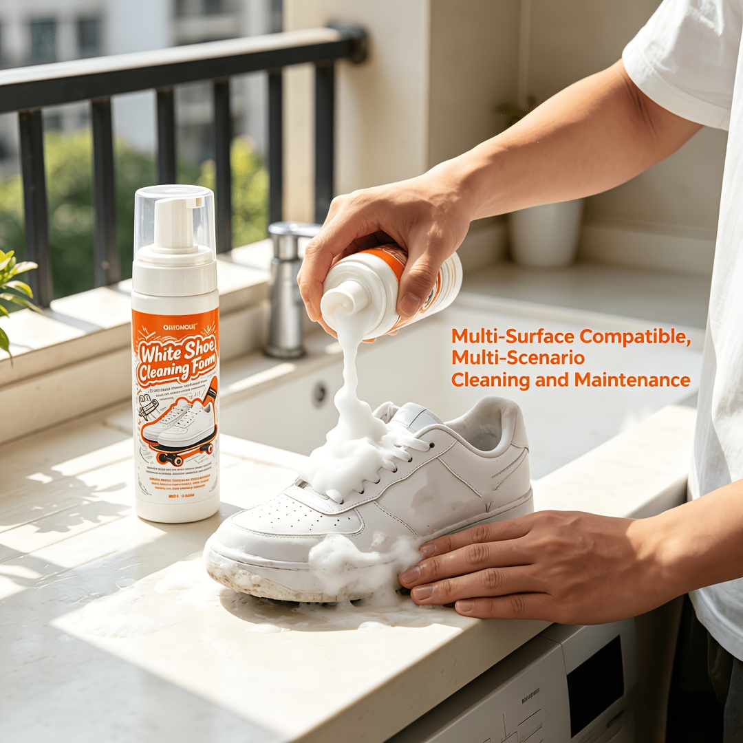 Sneaker Care Foam - Taşınabilir Durulama Gerektirmeyen Beyaz Ayakkabı Temizleyici