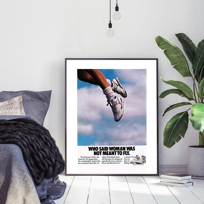 Waterproof Spray Shoe - Moda trendleri basketbol Sneakers Vintage Poster