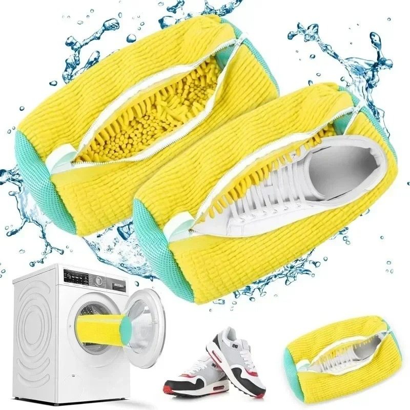 Sneakers Care - Yeniden Kullanılabilir Ayakkabı Yıkama Makinesi Çantası,